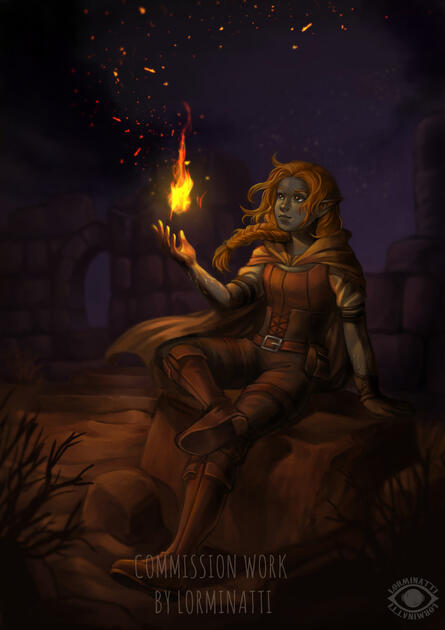 Fire Genasi Commission